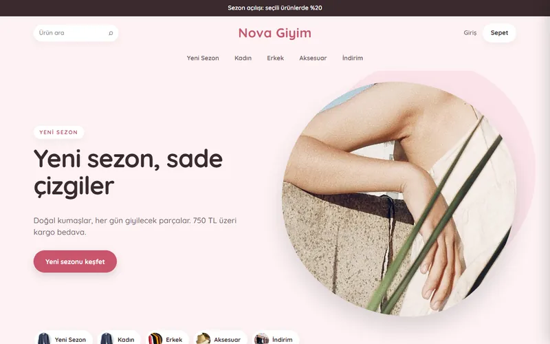 Butik teması önizleme