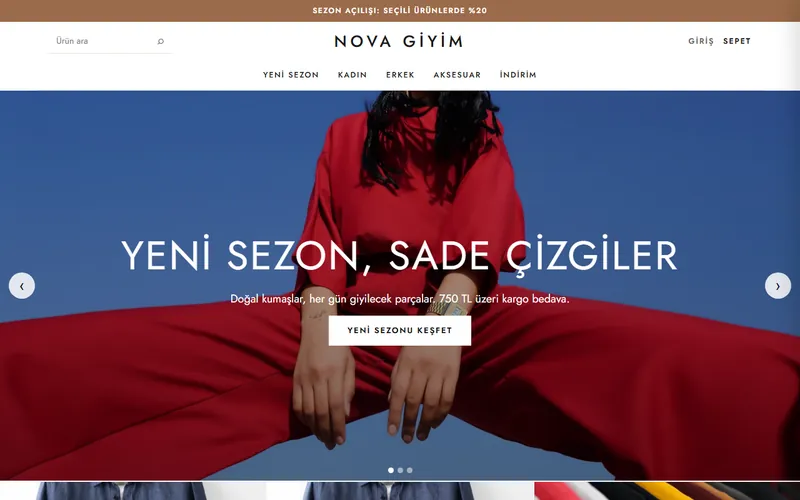Vitrin teması önizleme